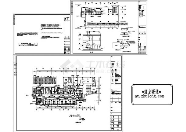 广州某医院呼吸监护中心空调设计方案cad图纸-图一