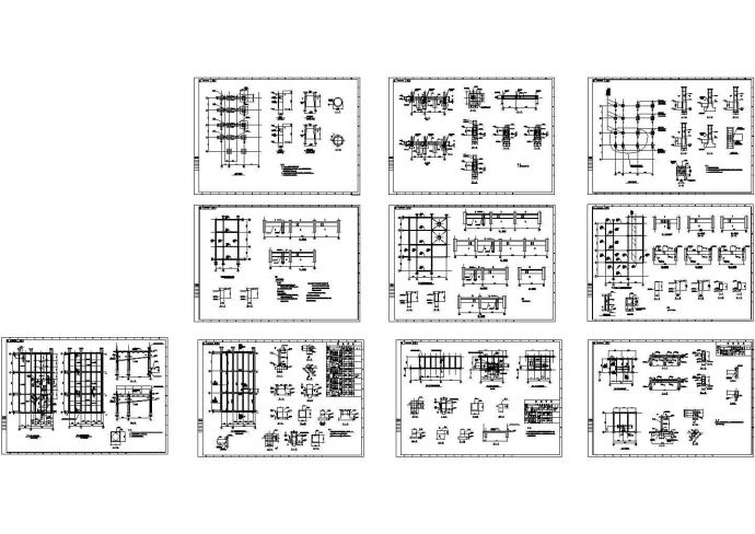 厂房设计_某混凝土框架结构厂房改造加固设计图纸_图1