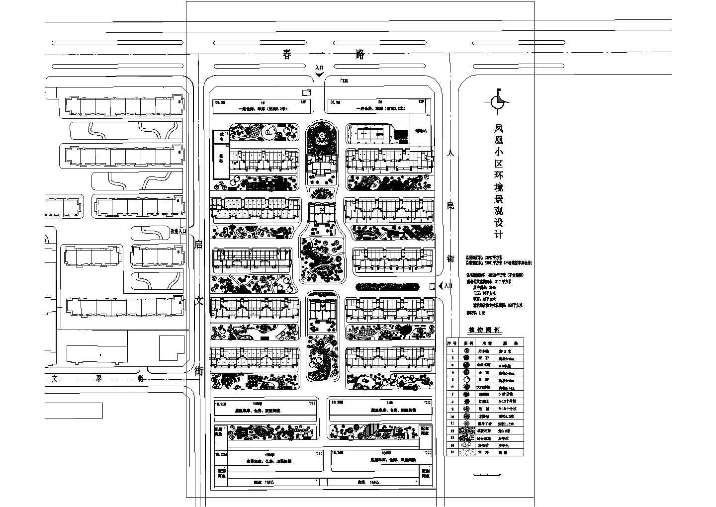 小区环境景观CAD设计图