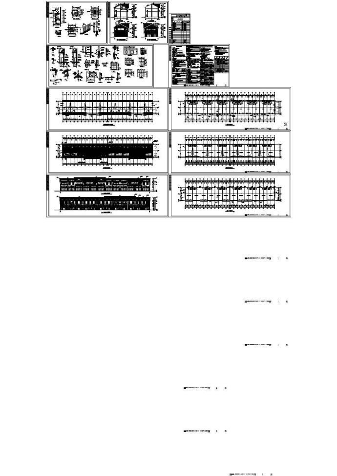 珠海某商业街建筑施工平面CAD图_图1