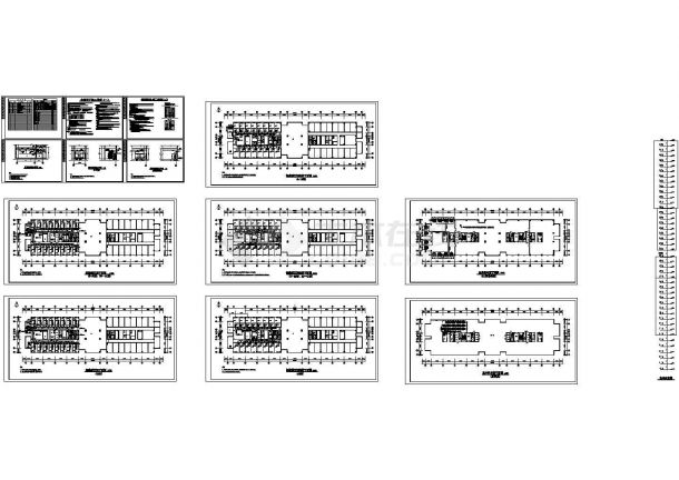 [山东]四十二层办公楼空调通风系统设计cad图，共十四张-图一