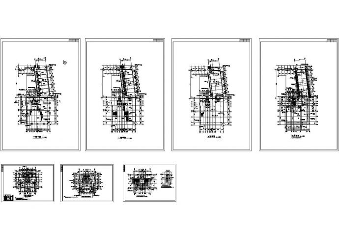 某高档住宅小区7栋住宅楼建筑设计CAD施工图（含地下室层）_图1