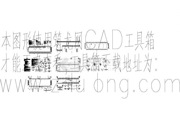 某18m跨单层钢结构厂房建筑结构全套详细cad设计图纸-图一