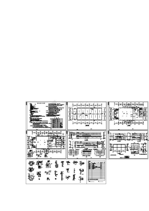 山东某学校建筑设计方案cad图纸-图一