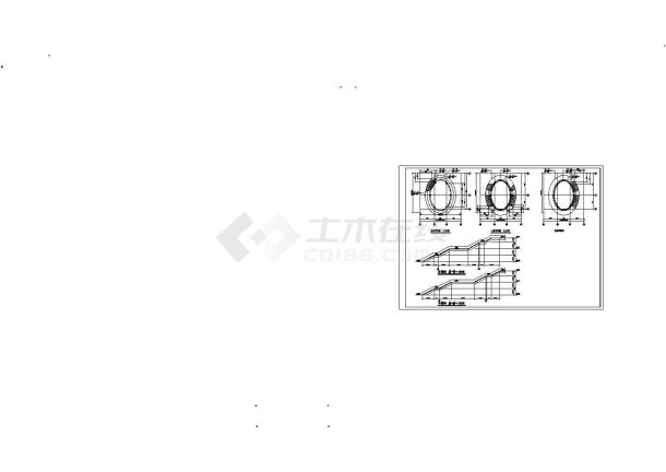 某豪华会所圆形楼梯平面及剖面展开图-图一