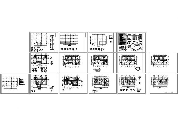 办公楼设计_江苏某6层框架结构办公楼结构图（CAD，15张图纸）_图1