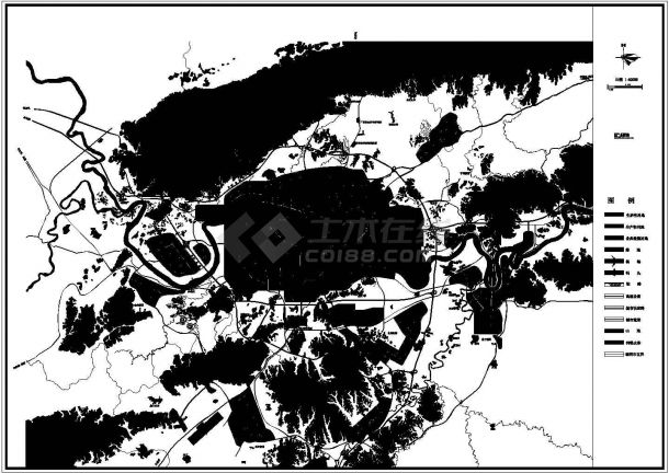 某地块总体规划总平面图（绘图细致）-图一