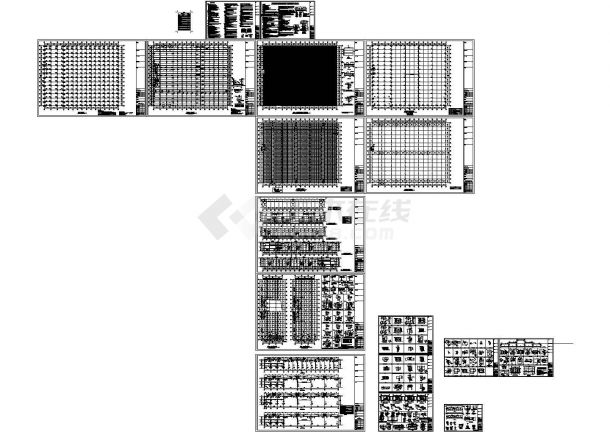 厂房设计_全套工业厂房车间结构施工图（CAD，17张图纸）-图一