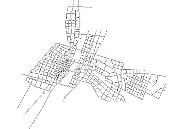 信阳市某大型城市支路建设工程CAD施工图-图二