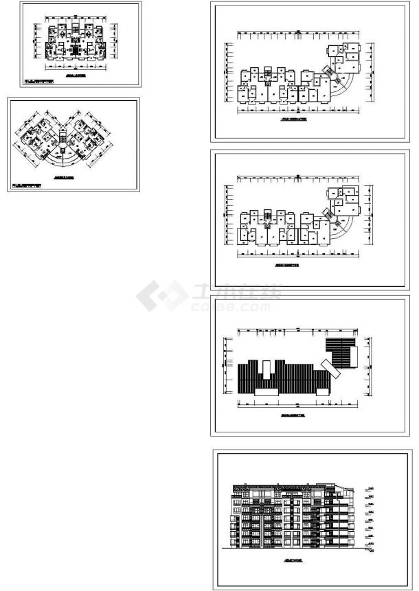 [四川]某七层带转角住宅楼建筑方案图（含效果图）-图一