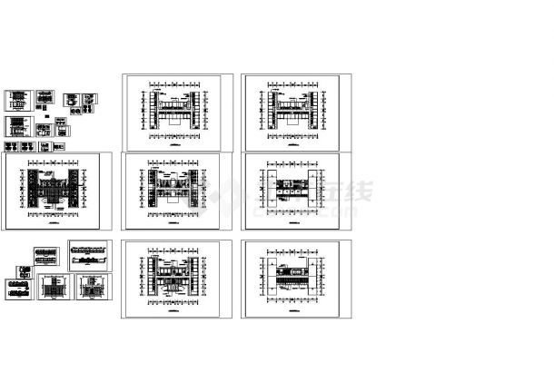 某市四层医院工装建筑设计施工图-图一