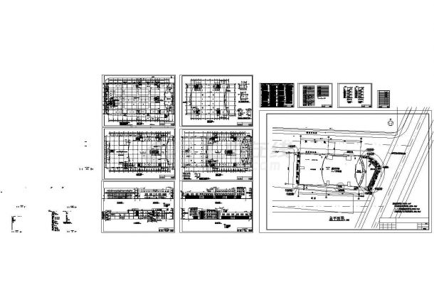 龙归商贸城建筑施工CAD方案图纸-图一