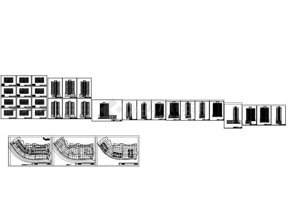 某十九层沿街二梯六户商住楼建筑方案图-图二