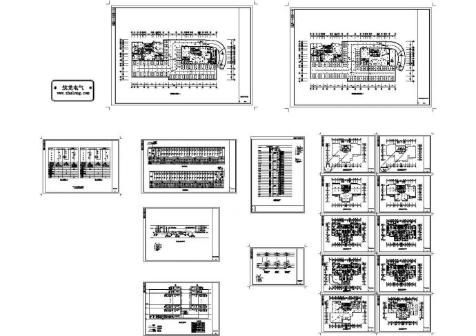 某28层商住楼电气设计cad施工图纸_图1