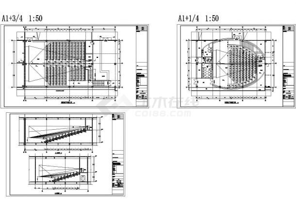 [江西]现代风格三层商住建筑设计方案施工图设计-图二