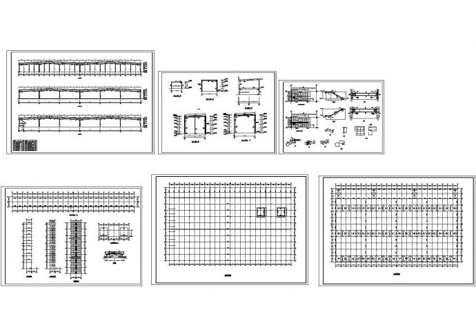 厂房设计_大型多跨跨钢结构厂房结构施工图_图1