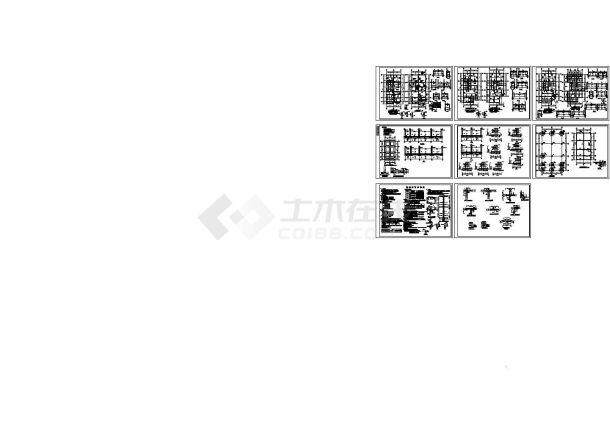 某5层底框砖混住宅结构设计图纸-图一