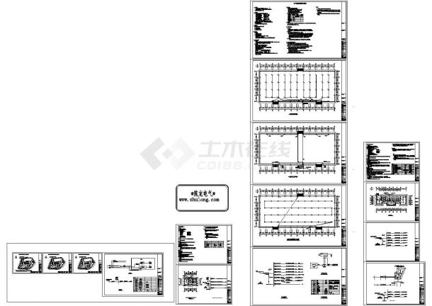 2112.57㎡物资仓库电气施工图纸-图二