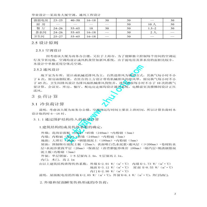 上海某商务大厦空调工程毕业设计报告-图二