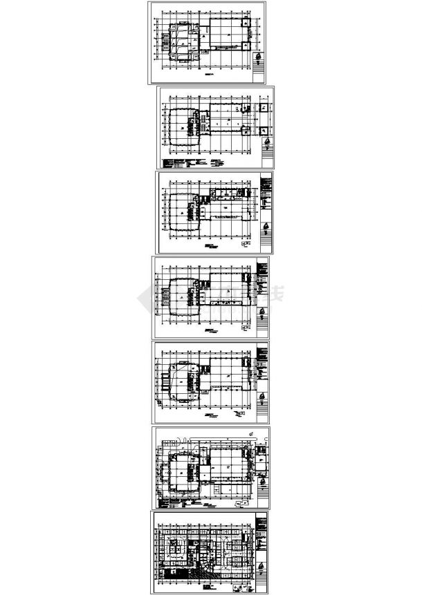 办公楼设计_[江苏]25层现代风格行政办公楼单体建筑施工图-图一