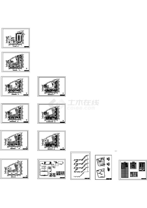 土木工程毕业设计_办公楼设计_昆明市某五层综合办公楼空调系统毕业设计图纸-图一