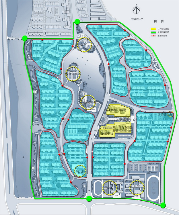 龙岩市居住区修建性详细规划设计图_图1