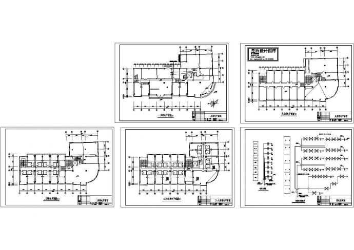 办公室弱电设计图（CAD，6张图纸）_图1