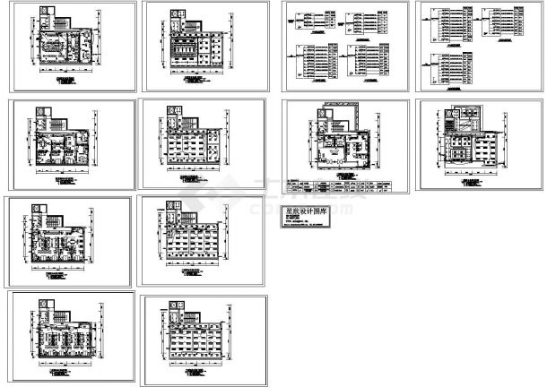 多层办公室电气施工图（CAD，12张图纸）-图一