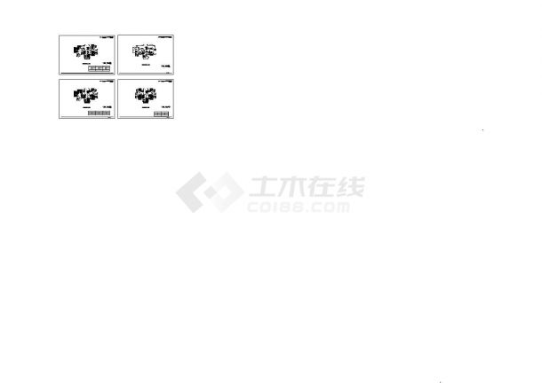 一梯三户住宅户型设计全套施工图-图二