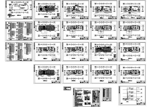办公楼设计_某办公楼2楼电路,动力系统图（CAD，22张图纸）-图一