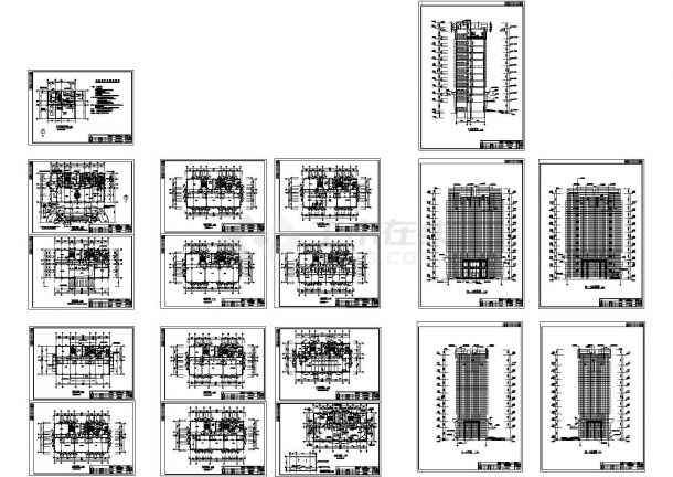 办公楼设计_经营业务用房办公楼电气施工全套图（CAD，18张图纸）-图一