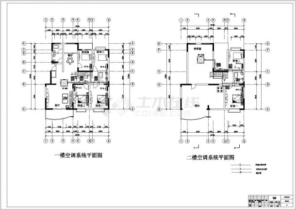 郑州某住宅空调系统设计图纸-图一