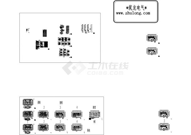 天津某住宅小区物业服务中心电气施工图-图一