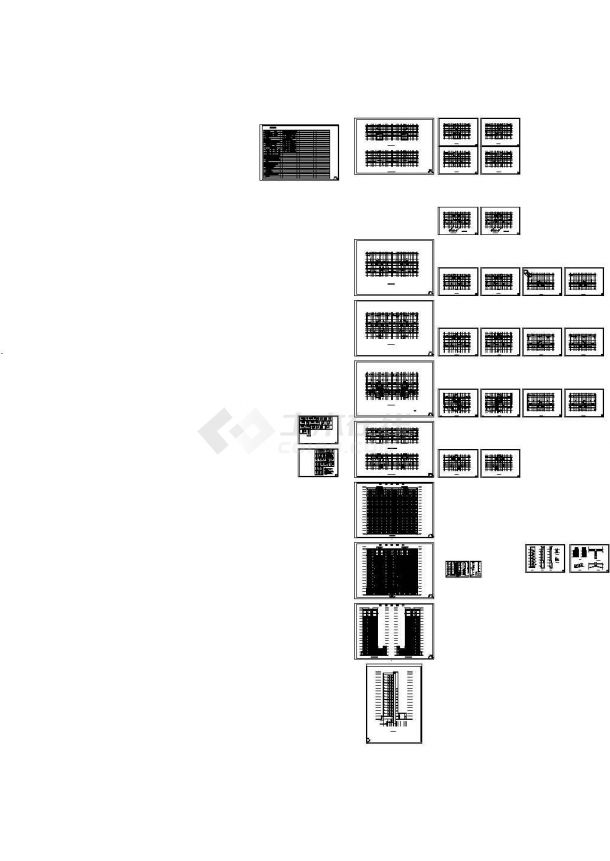 某十六层高层住宅楼建筑扩初图-图一