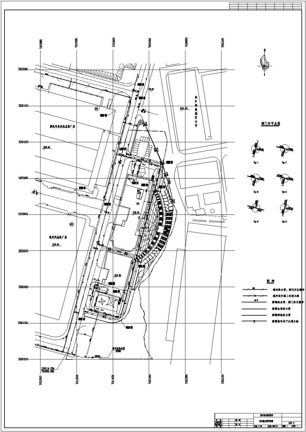 某建筑物室外给排水管网CAD大样节点施工图