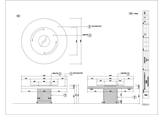 某火锅店设计施工CAD节点剖面平面大样图纸_图1