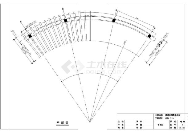 某屋顶花园施工图设计节点全套CAD图-图一