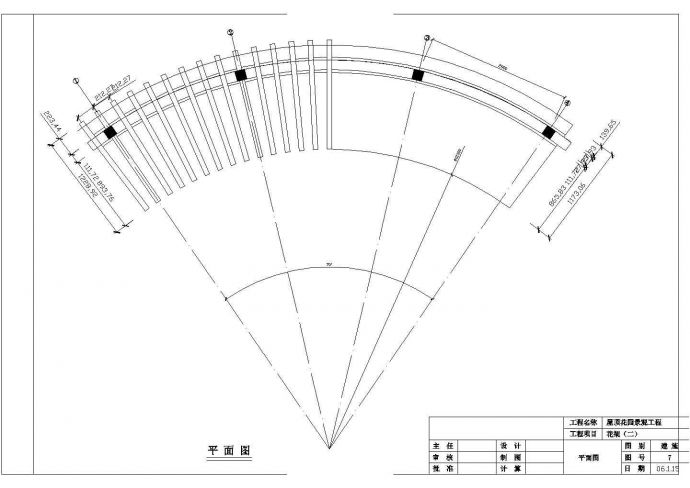 某屋顶花园施工图设计节点全套CAD图_图1