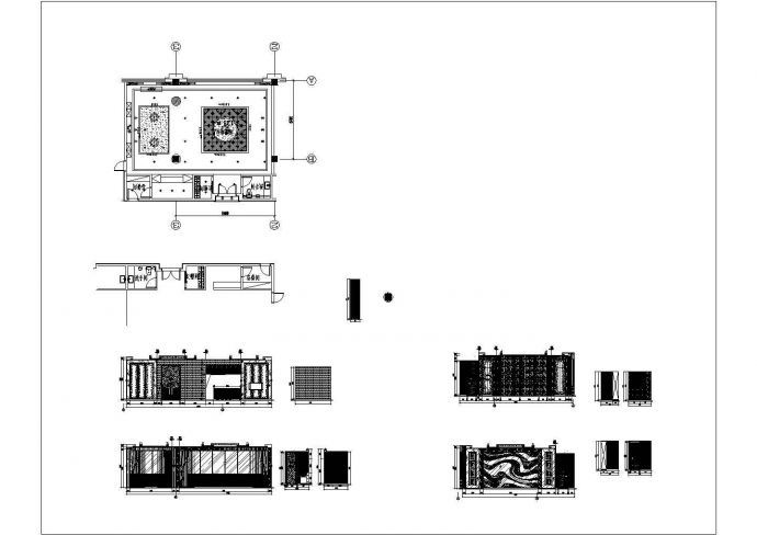 某五星豪华酒店中餐厅CAD大样详细设计构造施工图_图1