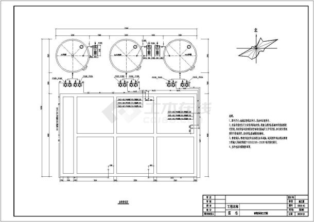 某污水处理厂全套CAD设计破氰剖面系统-图一