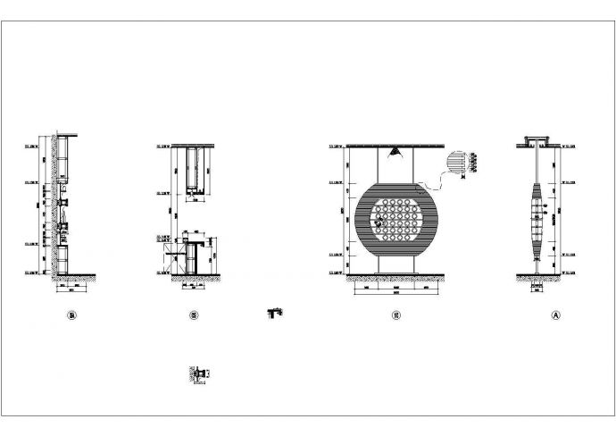 某日本餐厅CAD设计节点完整构造大样图_图1