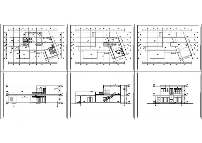 现代风格别墅装修方案设计CAD图_图1