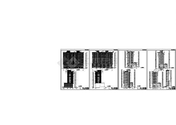 某十二层商住楼建筑施工图——12张CAD-图一