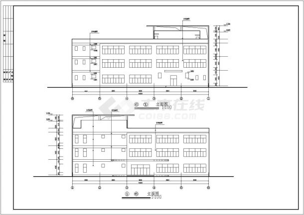 某食堂建筑CAD节点构造完整图纸-图二
