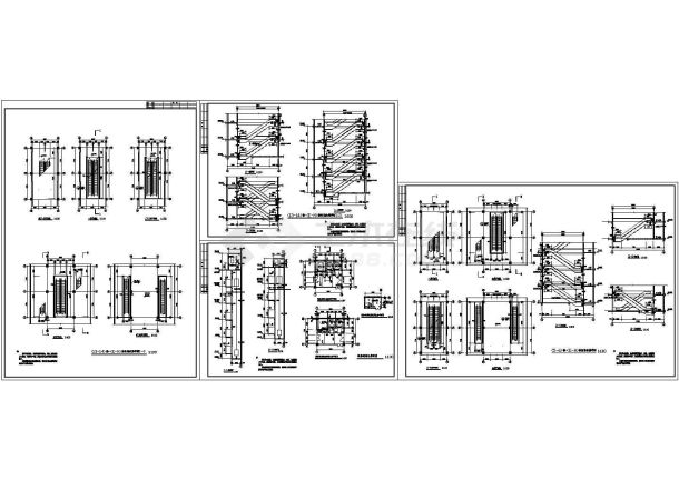 某大型商场自动扶梯全套CAD图-图一