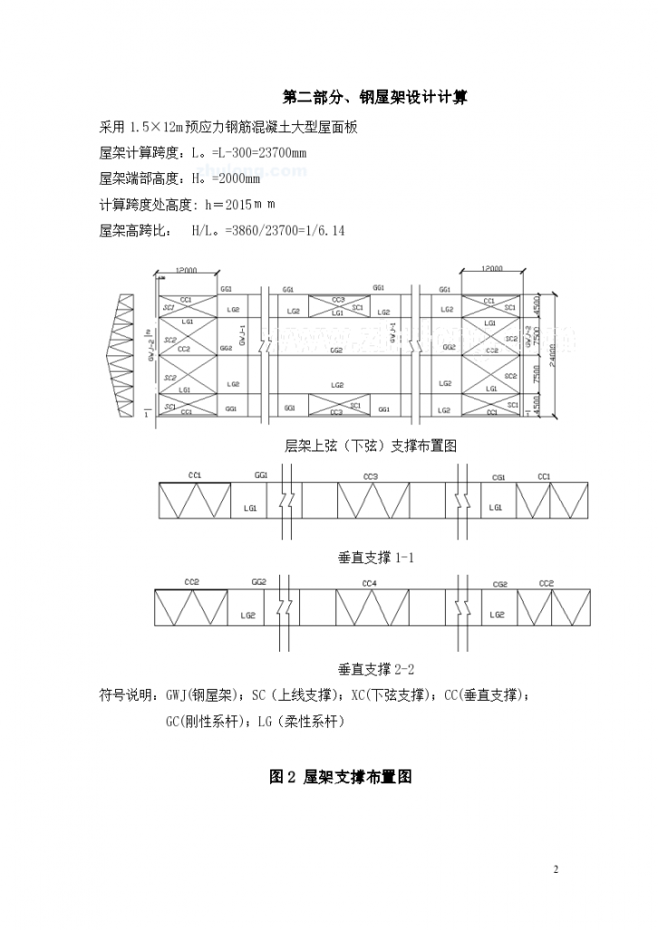 [学士]钢结构课程设计—24米钢屋架计算书-图二