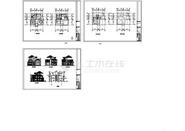 [北京]延庆县某旅游项目单体K型别墅建筑施工图(含效果图)-图一