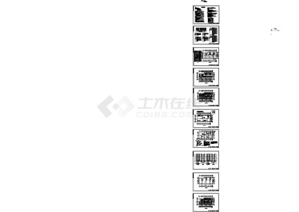 [浙江]某地药业公司六层宿舍全套电气施工设计cad图纸-图一