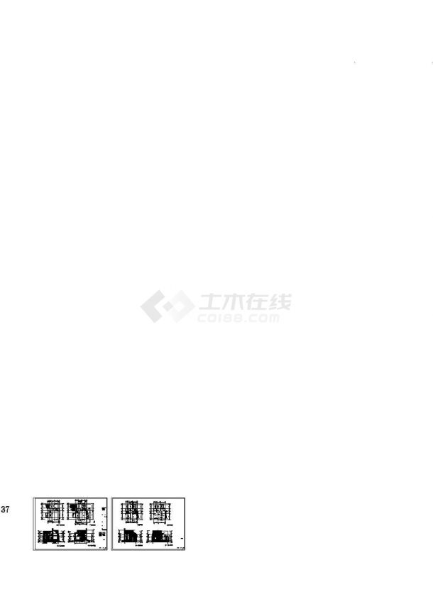 [上海昆山]某独立别墅小区四套二层别墅建筑施工图-图二