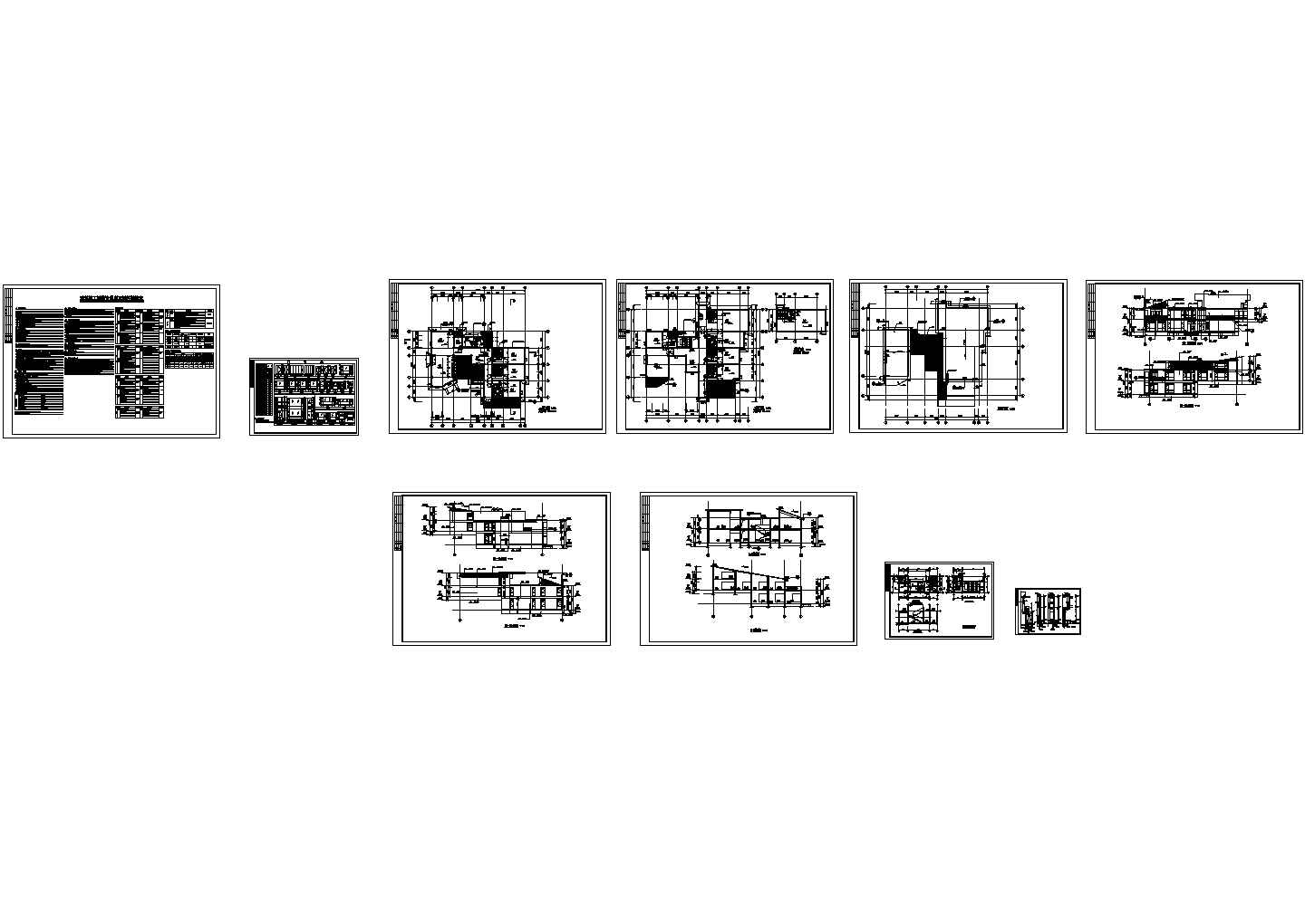 [武当山]某国际大酒店二层别墅式客房建筑施工图